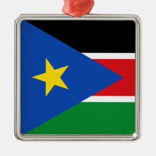Flag of South Sudan (Africa) Metal Ornament