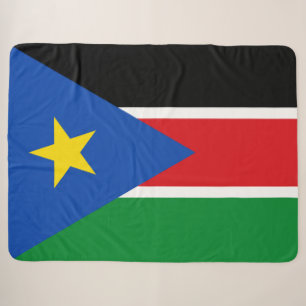 Flag of South Sudan (Africa) Sherpa Blanket