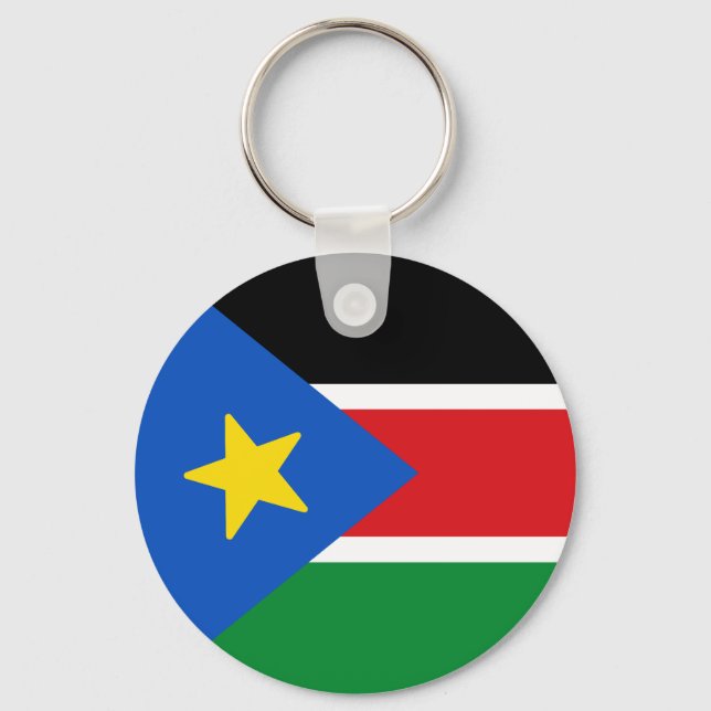 Flag of South Sudan Keychain (Front)
