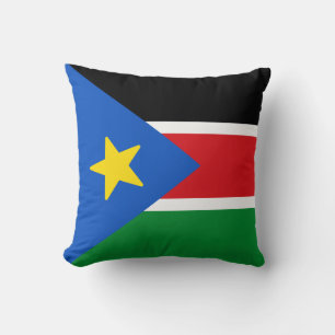 Flag of South Sudan Throw Pillow