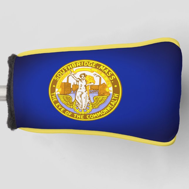 Flag of Southbridge, Massachusetts Golf Head Cover (Front)