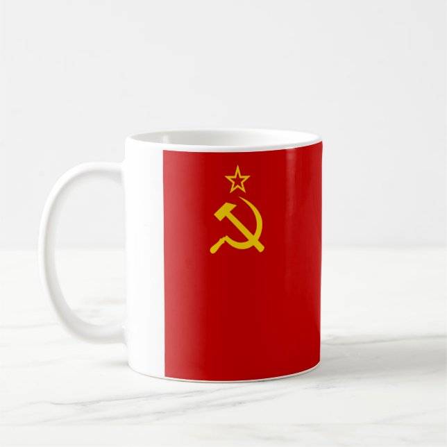 Flag of Soviet Union Coffee Mug (Left)