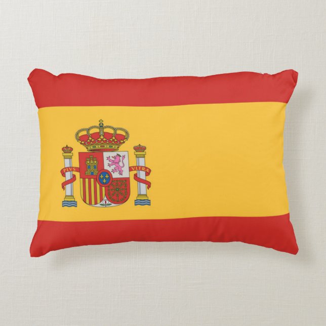 Flag of Spain Accent Pillow (Front)