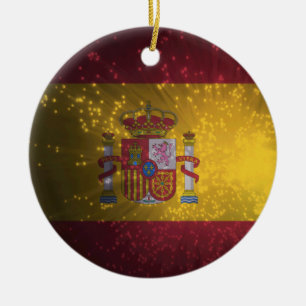 Flag of Spain Ceramic Ornament