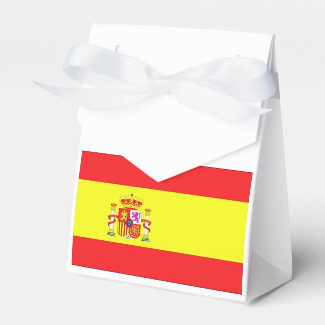Flag of Spain Favor Box (Front Side)