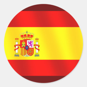 Flag of Spain for Spaniards worldwide Classic Round Sticker