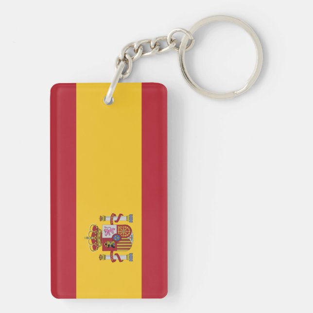 Flag of Spain Keychain (Back)