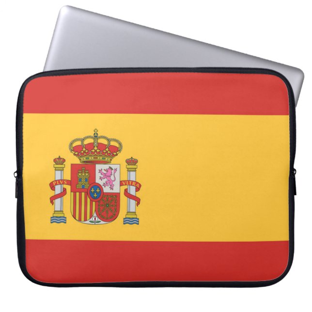 Flag of Spain Laptop Sleeve (Front)