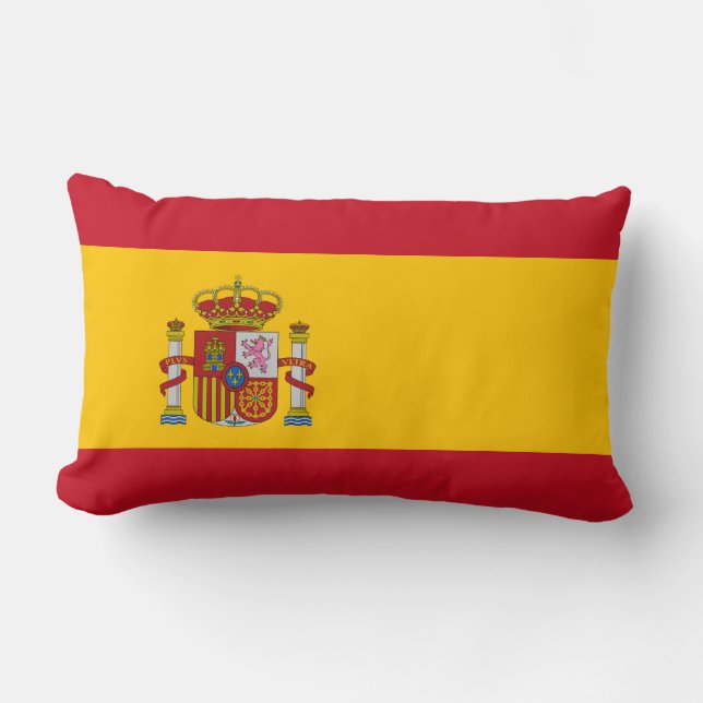 Flag of Spain Lumbar Pillow (Front)