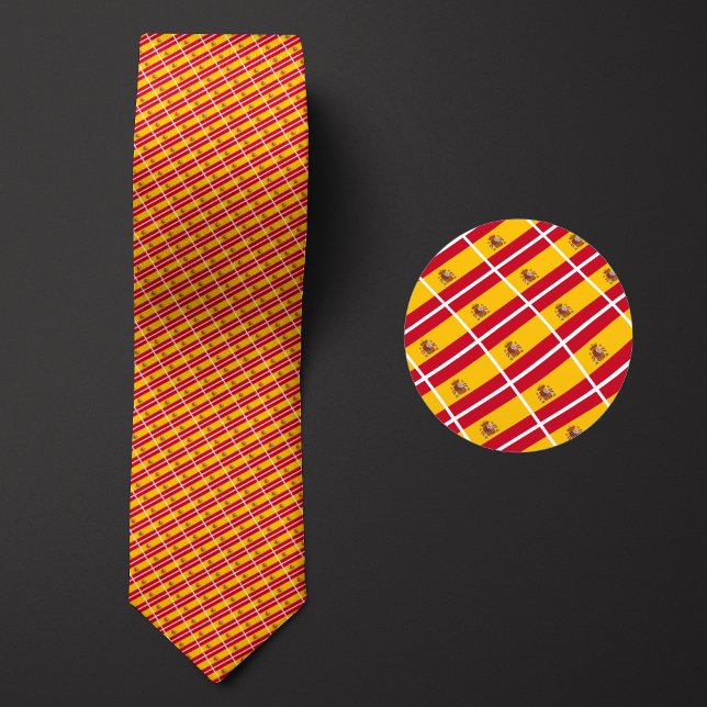 Flag of Spain Pattern Tie (Creator Uploaded)