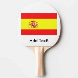 Flag of Spain Ping Pong Paddle
