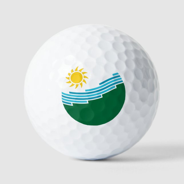 Flag of Spokane, Washington Golf Balls (Front)