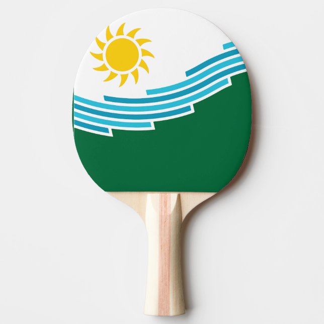 Flag of Spokane, Washington Ping Pong Paddle (Front)