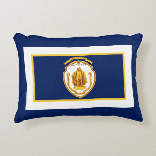 Flag of Springfield, Massachusetts Accent Pillow