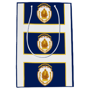 Flag of Springfield, Massachusetts Medium Gift Bag