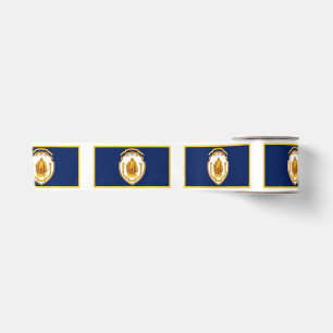 Flag of Springfield, Massachusetts Satin Ribbon