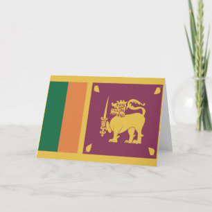 Flag of Sri Lanka Card