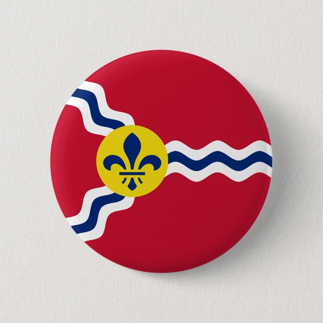 Flag of St. Louis, Missouri 2 Inch Round Button (Front)