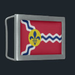 Flag of St. Louis, Missouri Belt Buckle<br><div class="desc">Flag of St. Louis,  Missouri.</div>