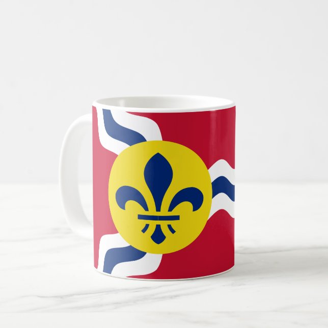 Flag of St. Louis, Missouri Coffee Mug (Front Left)