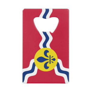 Flag of St. Louis, Missouri Credit Card Bottle Opener