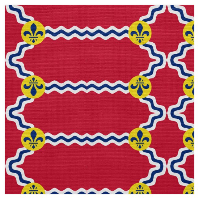Flag of St. Louis, Missouri Fabric (Swatch)