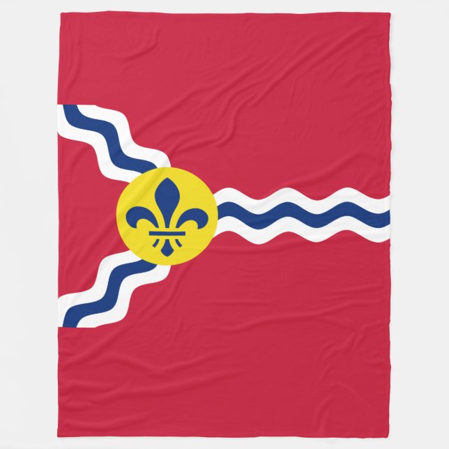 Flag of St. Louis, Missouri Fleece Blanket (Front)