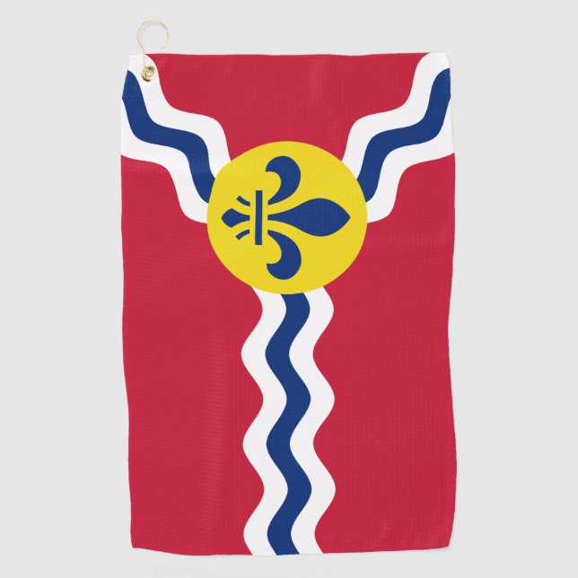 Flag of St. Louis, Missouri Golf Towel (Front)