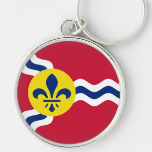 Flag of St. Louis, Missouri Keychain
