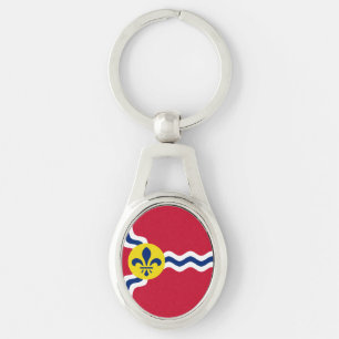 Flag of St. Louis, Missouri Keychain