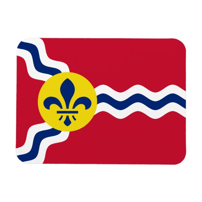 Flag of St. Louis, Missouri Magnet (Horizontal)