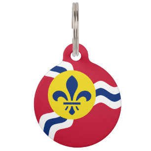 Flag of St. Louis, Missouri Pet Tag