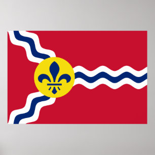 Flag of St Louis (Missouri) Poster