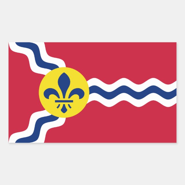 Flag of St. Louis, Missouri Sticker (Front)