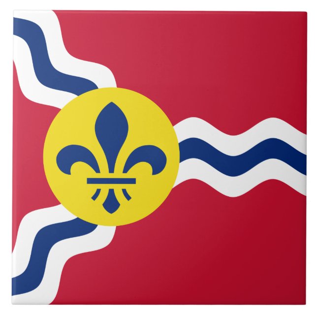 Flag of St Louis (Missouri) Tile (Front)