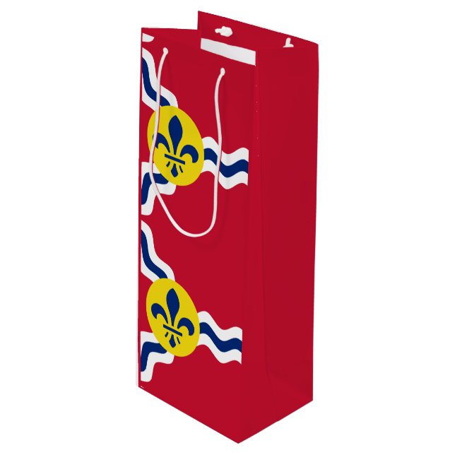 Flag of St. Louis, Missouri Wine Gift Bag (Front Angled)