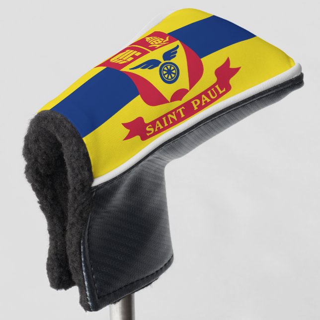 Flag of St Paul, Minnesota Golf Head Cover (3/4 Front)