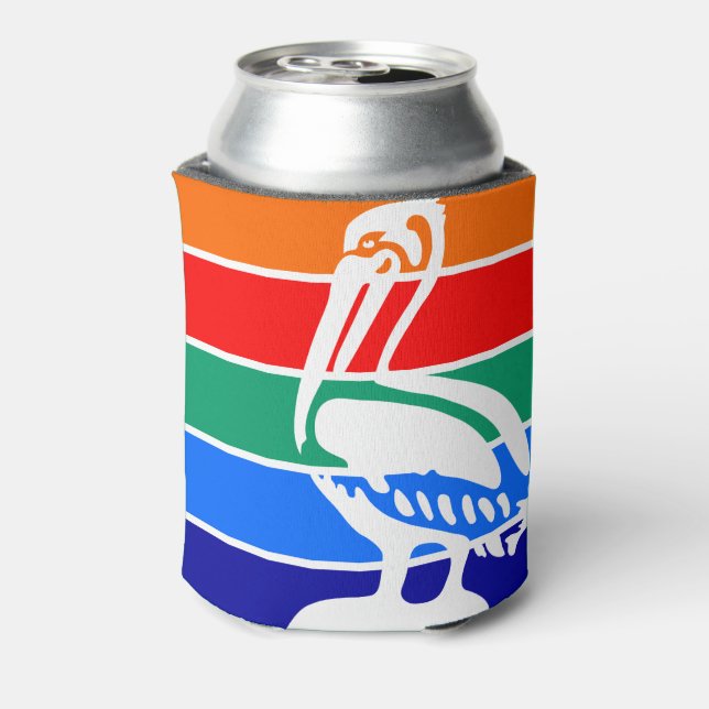 Flag of St. Petersburg, Florida Can Cooler (Can Back)
