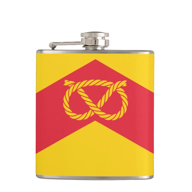 Flag of Staffordshire Hip Flask (Front)