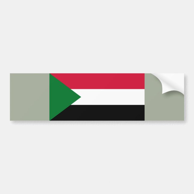 Flag of Sudan Bumper Sticker (Front)