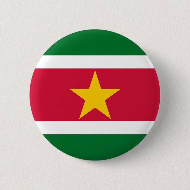 Flag of Suriname Button (Front)