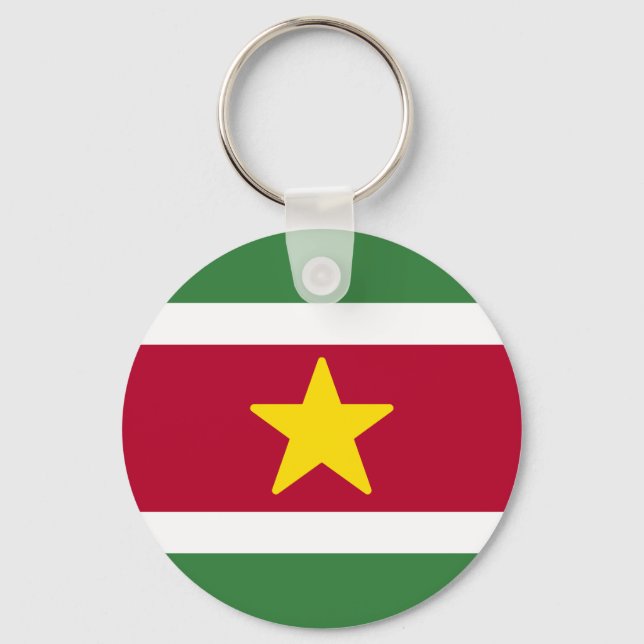 Flag of Suriname Keychain (Front)