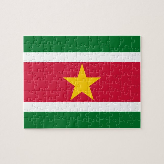 Flag of Suriname Photo Puzzle (Horizontal)