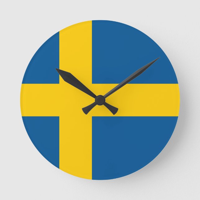 Flag of Sweden Clock (Front)