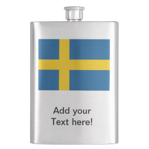 Flag of Sweden Hip Flask