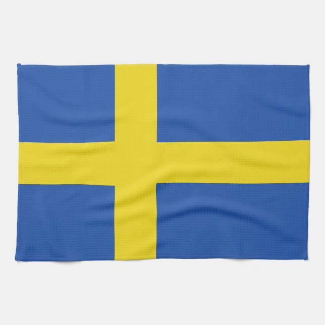 Flag of Sweden Kitchen Towel (Horizontal)