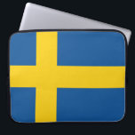 Flag of Sweden Laptop Sleeve<br><div class="desc">Proportion 10:16,  Flag of Sweden</div>
