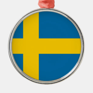 Flag of Sweden Metal Ornament