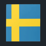 Flag of Sweden Notepad<br><div class="desc">Flag of Sweden - Sveriges flagga</div>