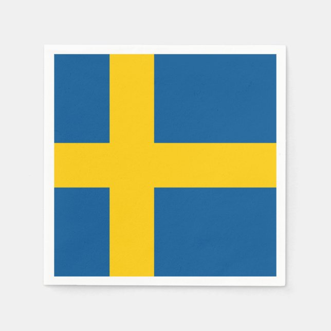 Flag of Sweden Paper Napkins (Front)